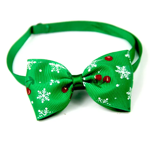 New Year Red And Green Christmas Series Pet Tie Bow Handcraft Jewelry Collar Dogs And Cats Bow Tie Vn440 2 - Shop at LoveMi