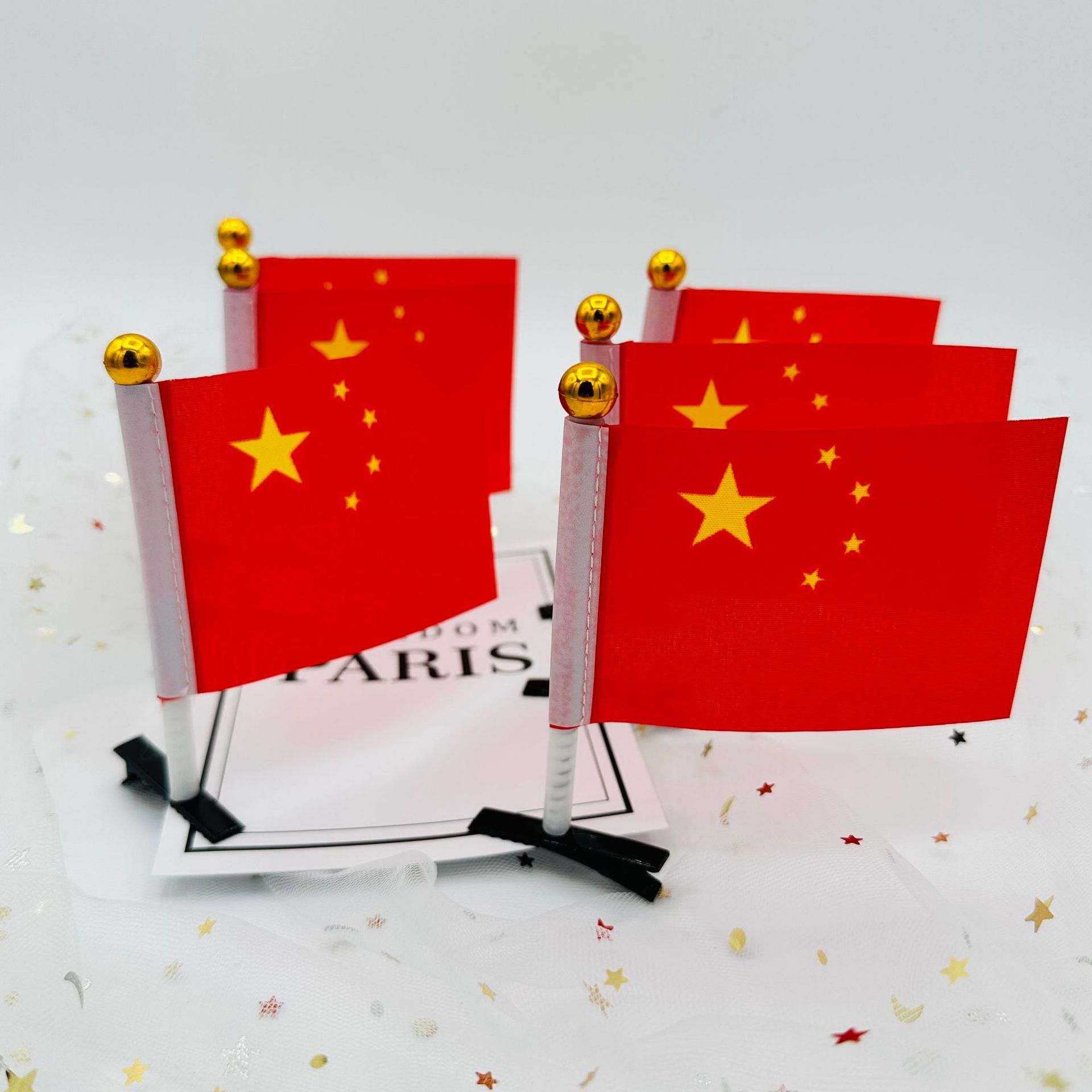 The Five-starred Red Flag Accessories Hair Hoop Barrettes