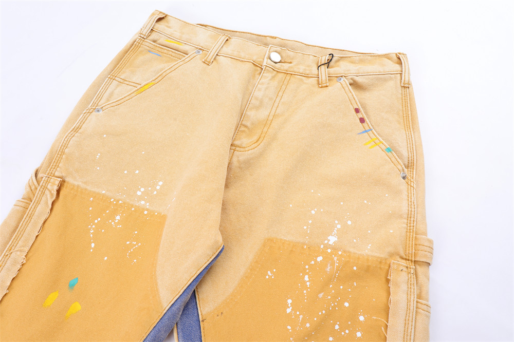 Title 7, Jeans Paint Splash Splice Jeans Macchia sciolta...