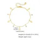 Resort-style Copper Devil-eye Butterfly Zircon Anklet view 4