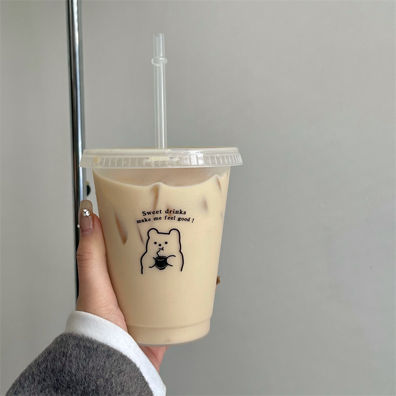 Small Bear Drinking Coffee Cup