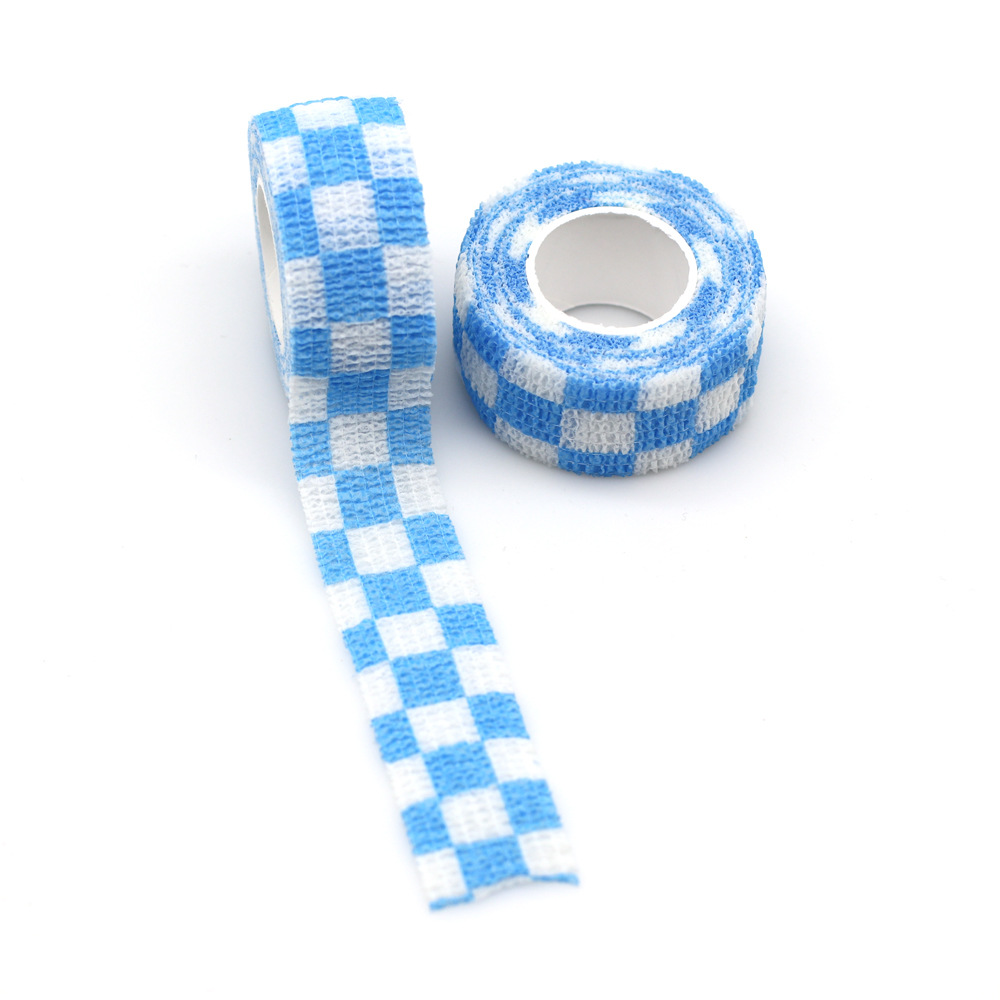 White And Blue Plaid