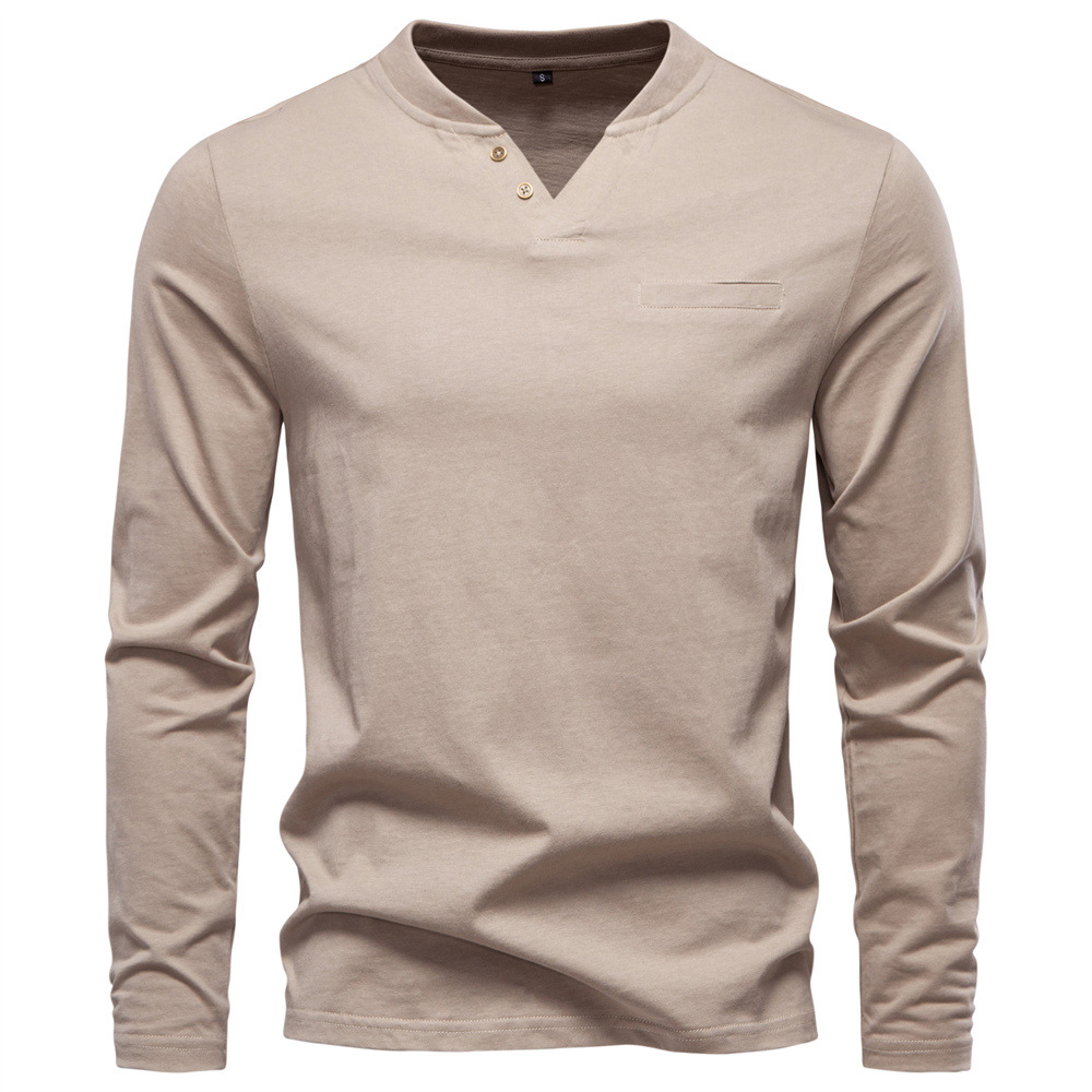 Mens V Neck Slim Fit Base Layer Shirt