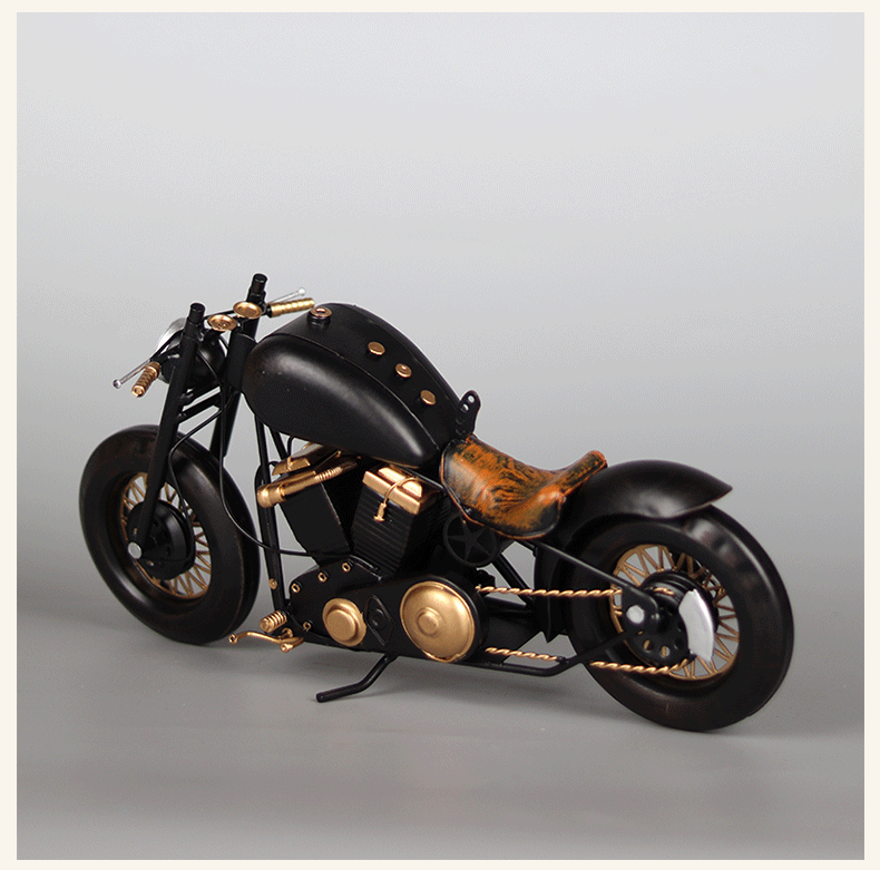 Title 5, Tough Guy Motorcycle Model Handmade Creative Or...