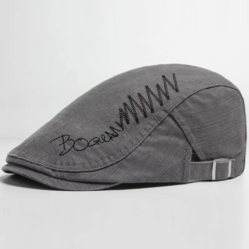 Mens Pure Cotton Embroidered Cap