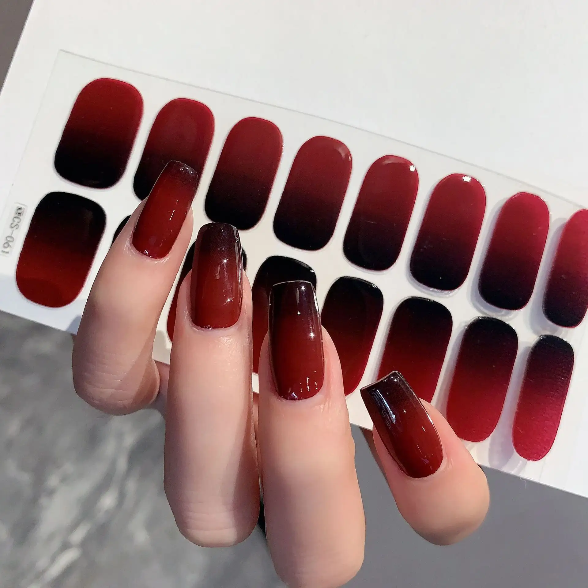 Gradient Color Nail Sticker Spring And Summer