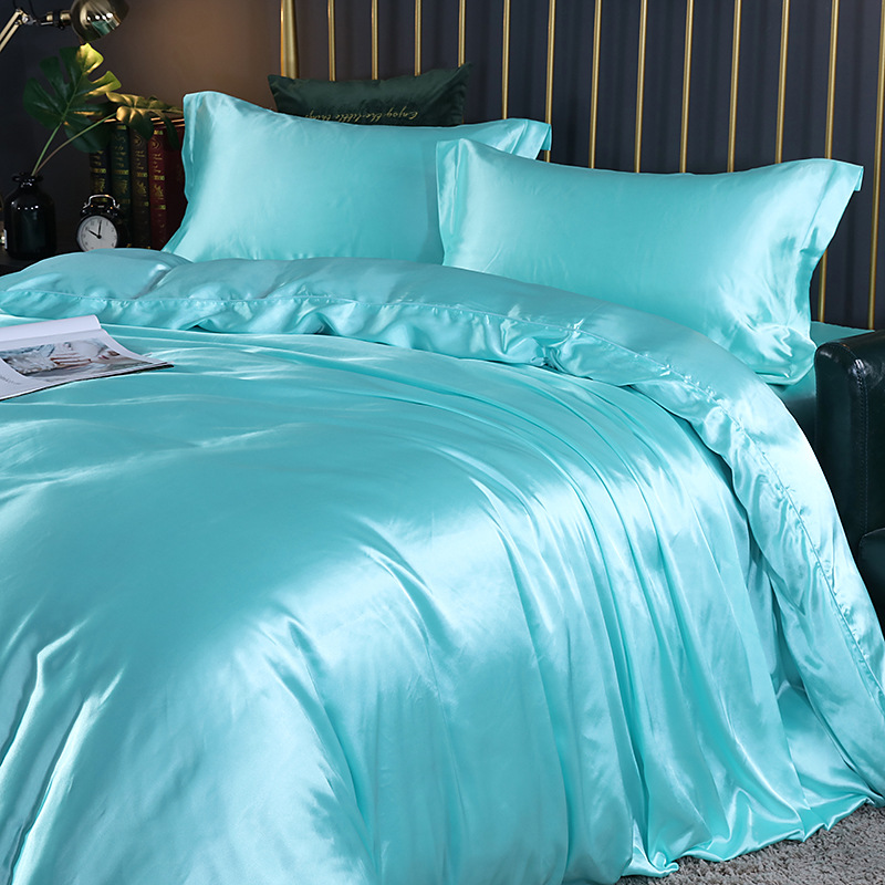 Silk Four-Piece Fitted Sheet Set, picture 7 of 12