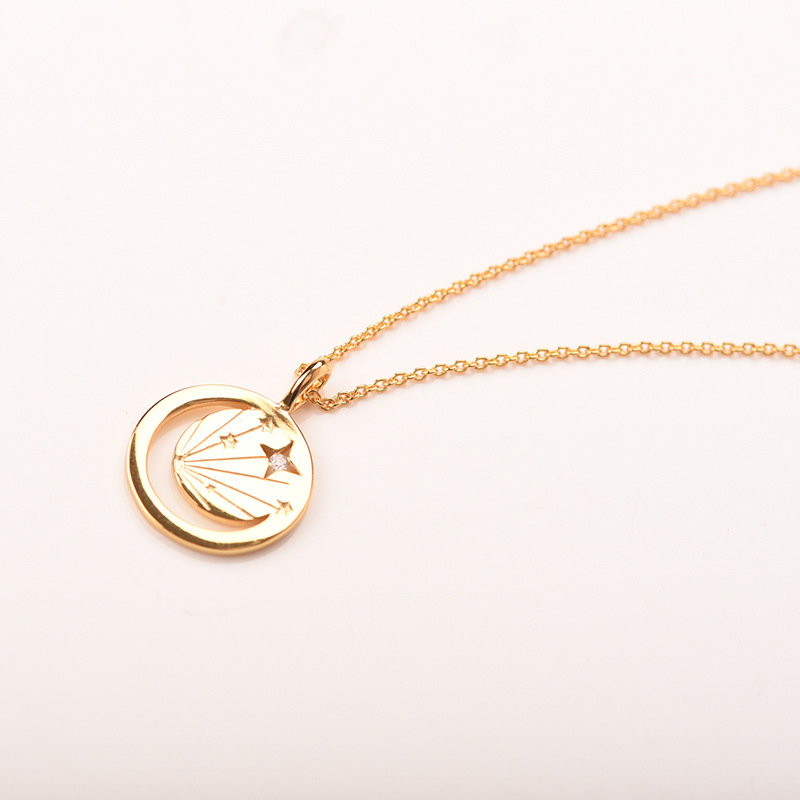 Stylish Moon And The Stars Clavicle Chain