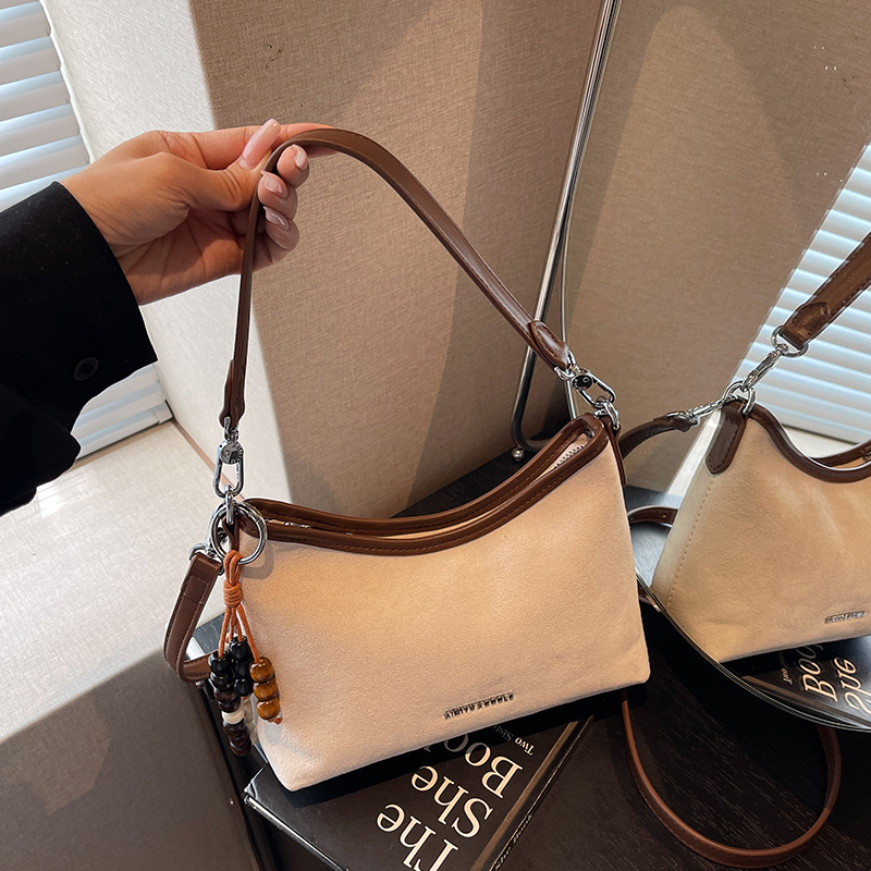 Korean-style Solid-Color Minimalist Versatile ShoulderCrossbody Bag For Women