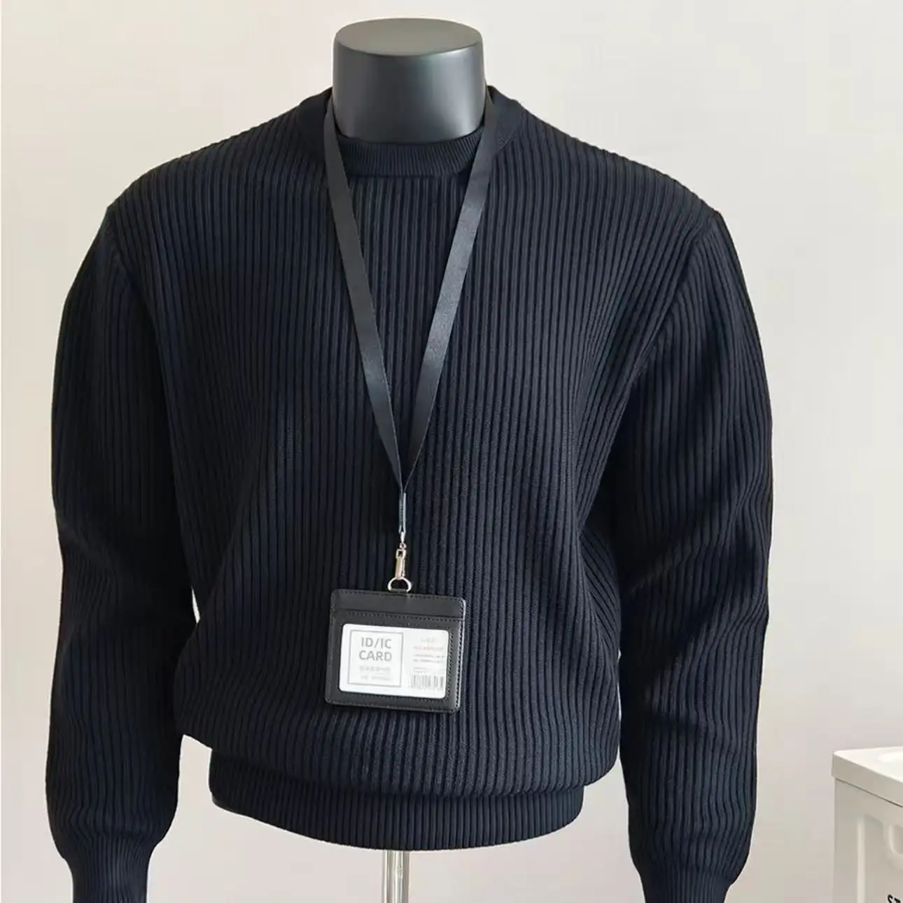 Knitted Sweater Men's Retro Loose Long-Sleeve Top