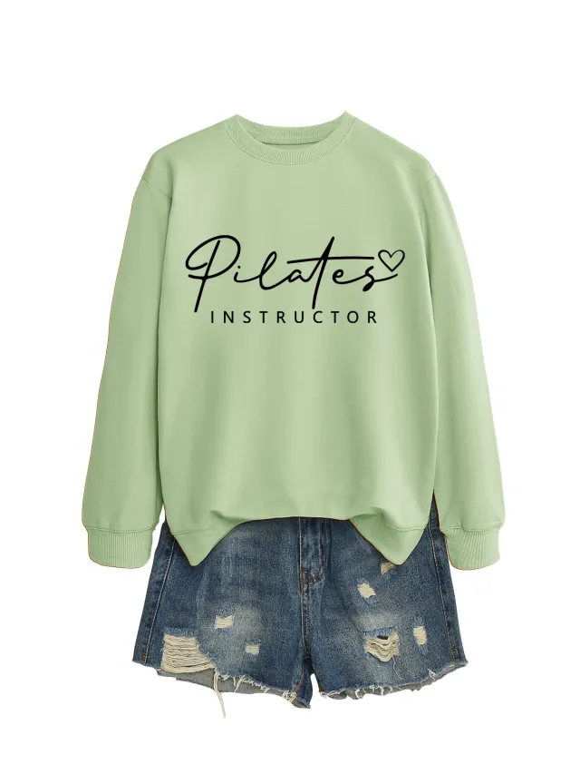 Round Neck Sweater All matching Comfortable Loose Green - Shop at LoveMi