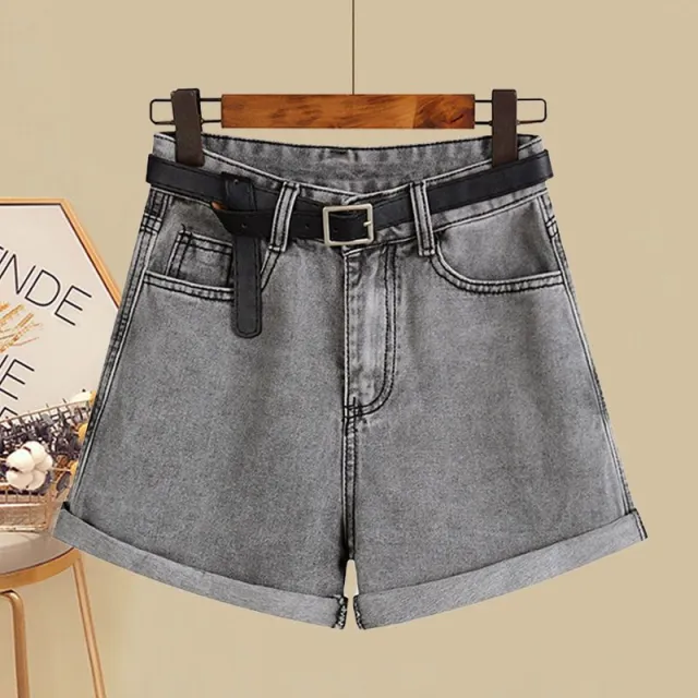 Fried Street Shirt Vest With Temperament Shorts Three piece Set Black And Gray Shorts - Shop at LoveMi