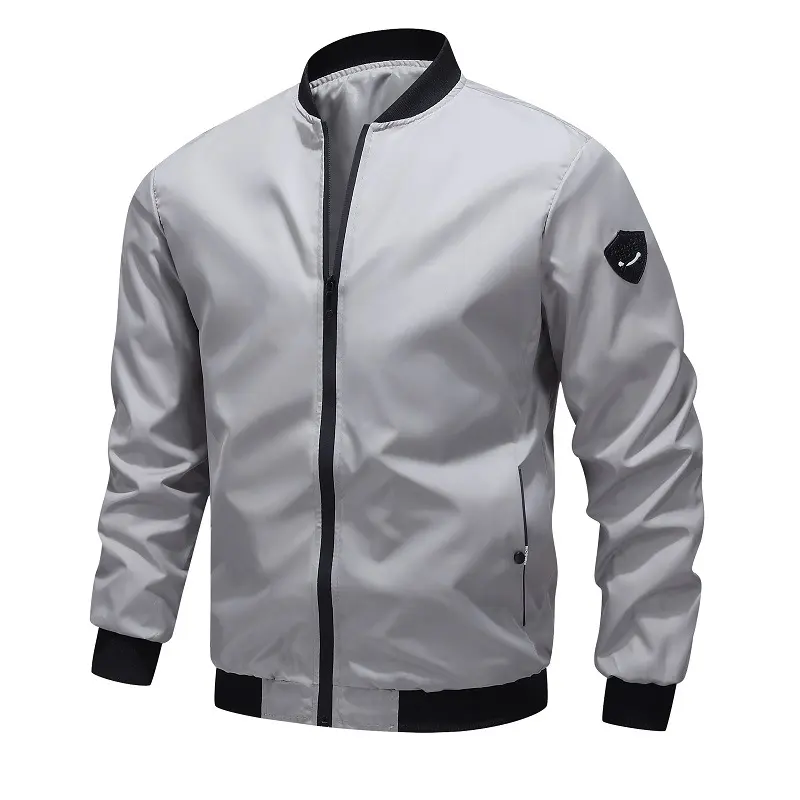 Spring and Autumn Casual Solid Color Men's Coat