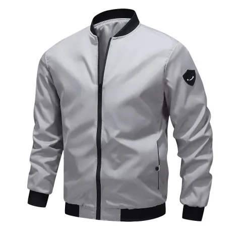 Spring and Autumn Casual Solid Color Men's Coat