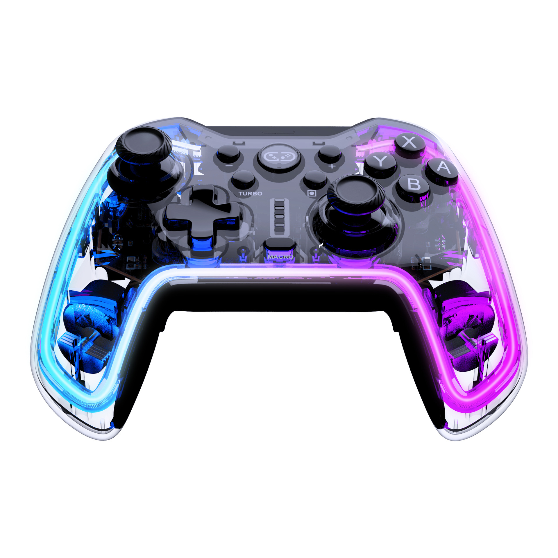 Gaming Controller Neon RGB Multi-color Illuminated Gaming Controller 6