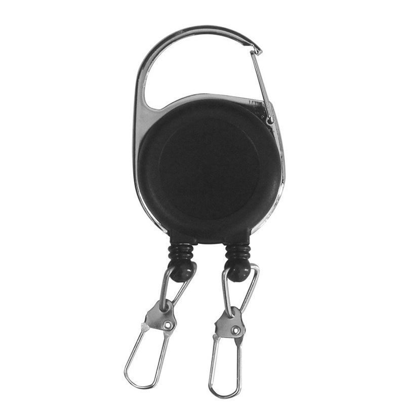 Double-headed Easy-grip Buckle ID Card Retractable Lanyard
