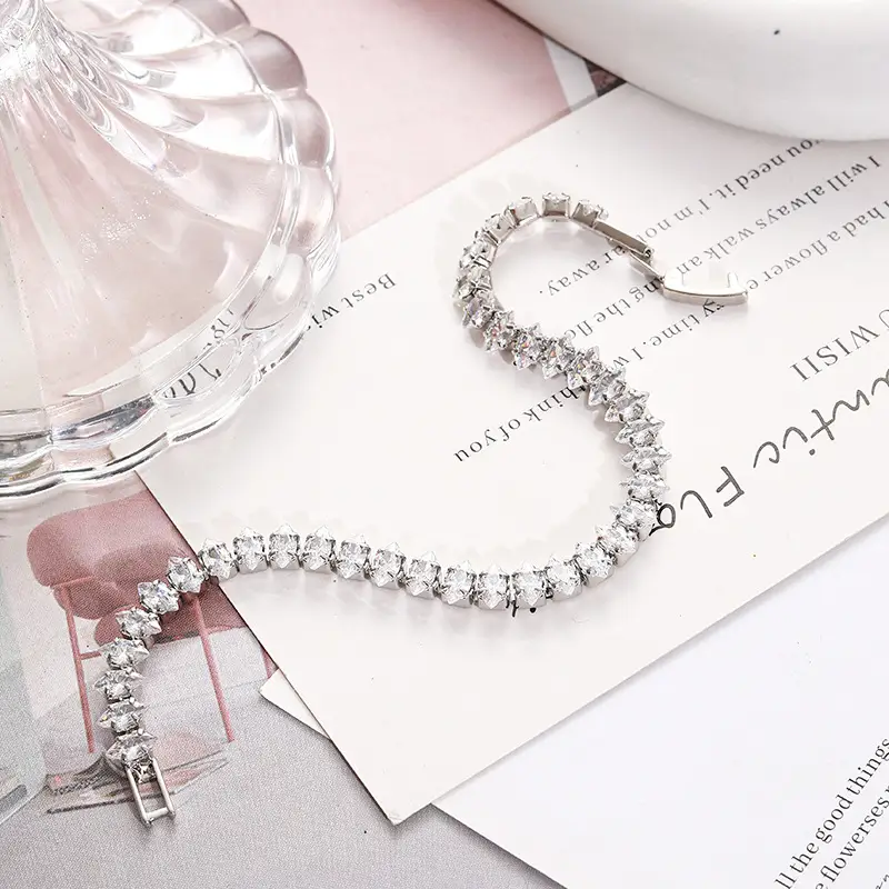 Water-drop Full-diamond Bracelet For Women Featuring Zirconlight Luxury With A Premium Sophisticated Vibe