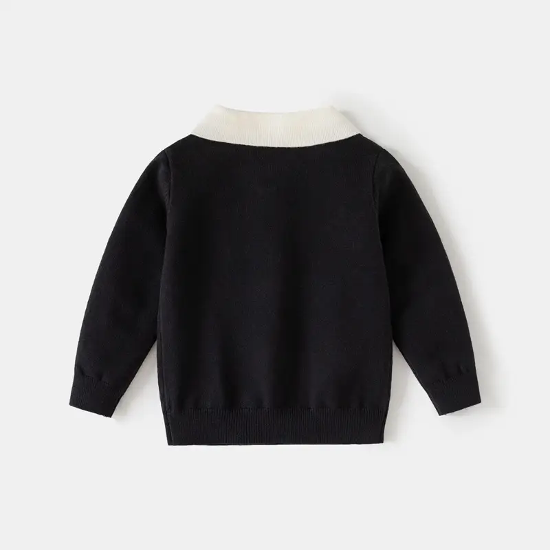 Versatile Girls Lapel Knitted Bottoming Shirt
