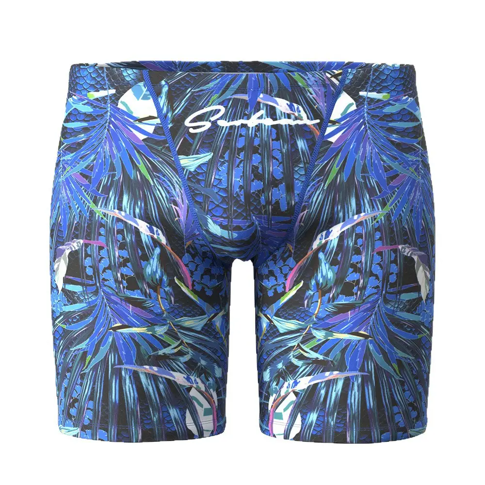 Mens Colorful Boxer Swim Trunks Comfortable And Quick-drying