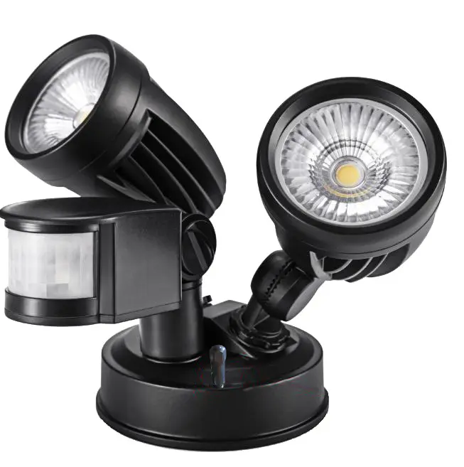 Three-gear Color-adjusting Temperature Double-headed Induction Wall Lamp