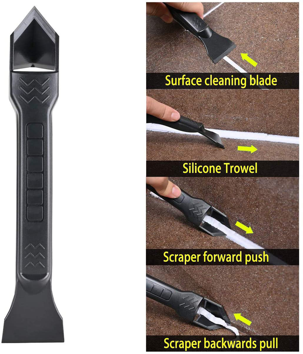 Caulking Nozzle Pointed Spatula Scraper Grout-sealing Nozzle Five-piece Set - Image 7