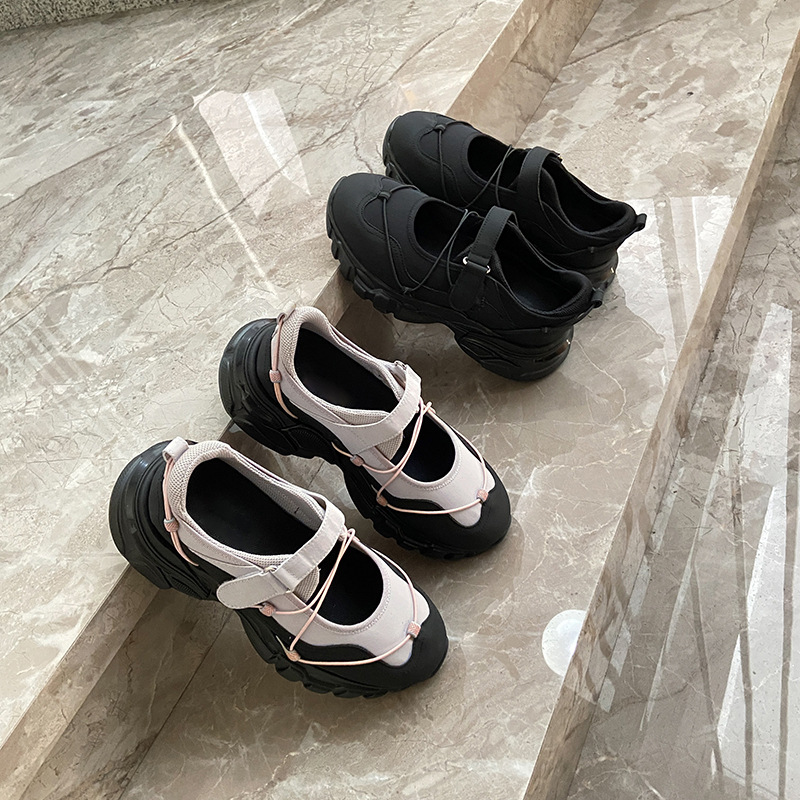 Chunky-soled Youthfully Cute Mary Jane Platforms Pumps — worn view 8