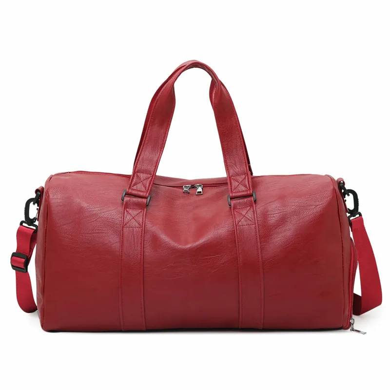 Dry Wet Separation Travel Bag Business Trip Fitness Exercise Leisure - Red