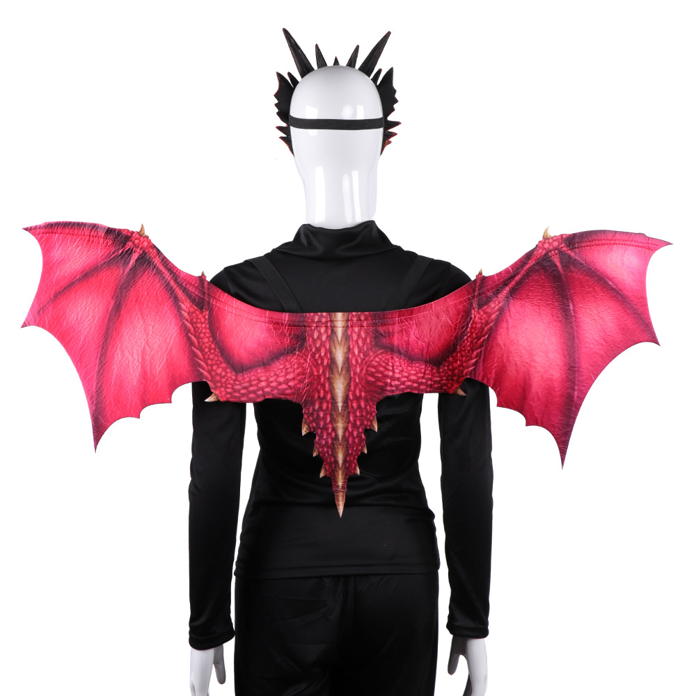 Title 6, Cos Head Cover Men Non Woven Dragon Mask Wings ...