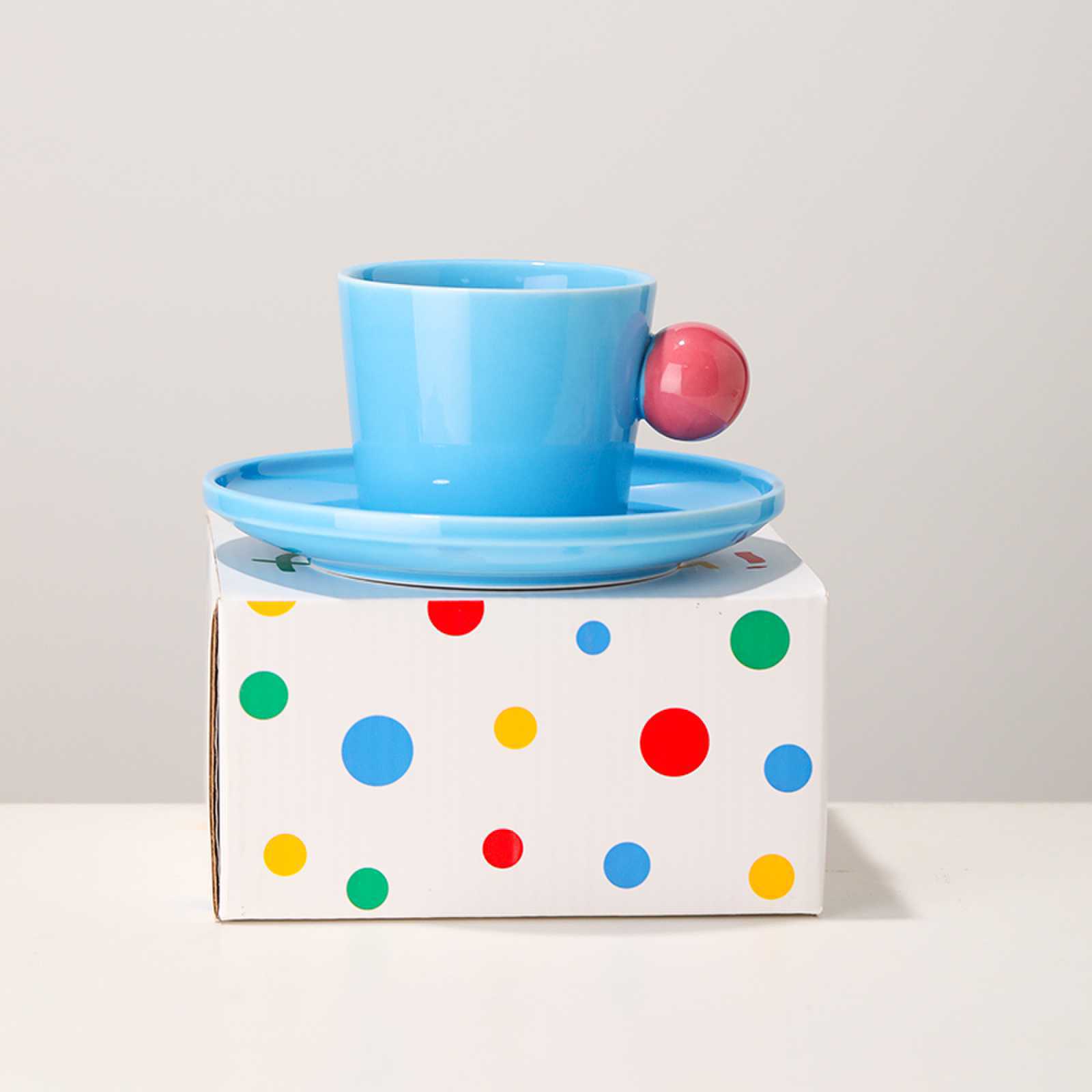 Ceramic Mug And Saucer Set For Coffee — foto 12