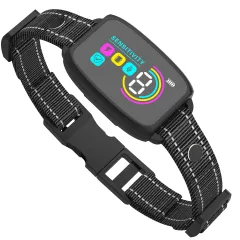 Smart Automatic Anti Barking Dog Collar Rechargeable Bark Stopper Stop Barking HD Digital Display IP67 Waterproof Collar For Dogs Pet Products - Black - View 1