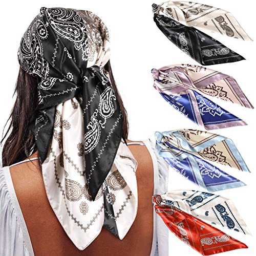 Square Printing Real Silk Scarf