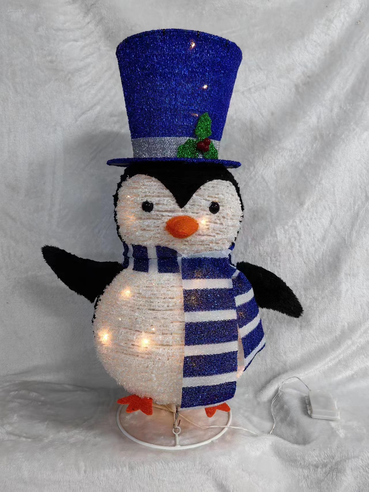 Title 5, Christmas Ice Man Luminous Ornaments Show Windo...