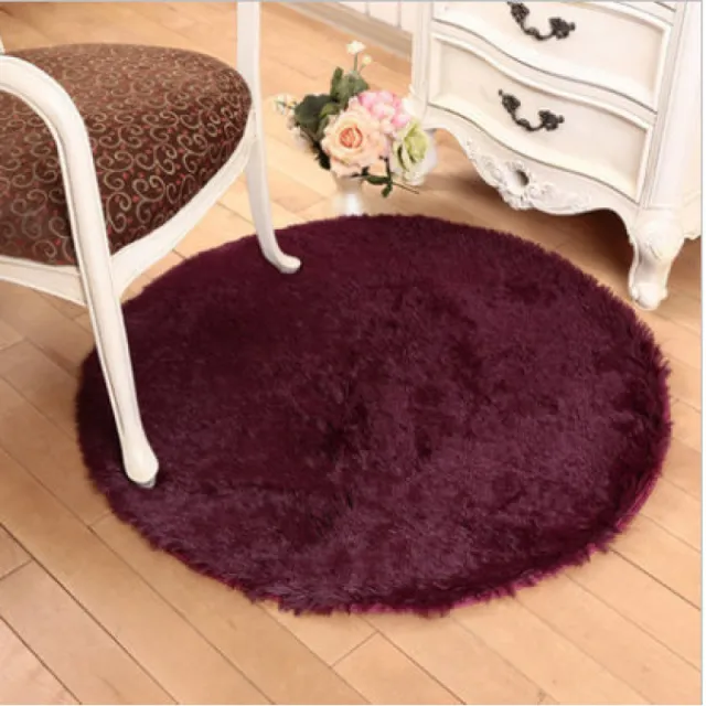 Modern Minimalist Plush Leisure Carpet Wine Red - Shop at LoveMi