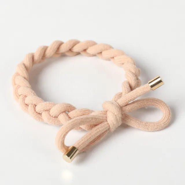 High Elastic Simple Fashion Twist Head Rope Skin Color - Shop at LoveMi