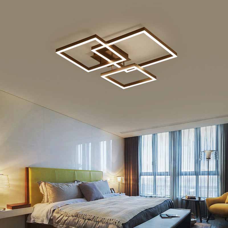 LED Geometric Square Acrylic Smart Ceiling Light