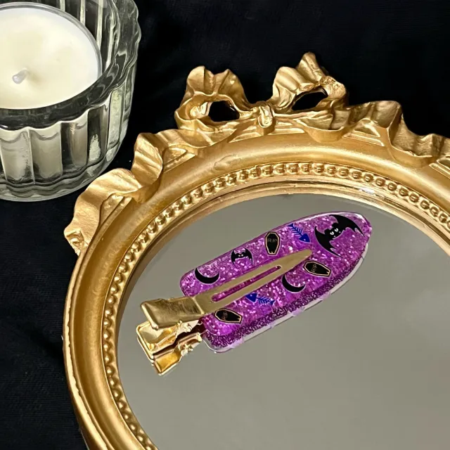 Halloween Party Pumpkin Bat Duckbilled Hair Accessories Purple Bat - Shop at LoveMi