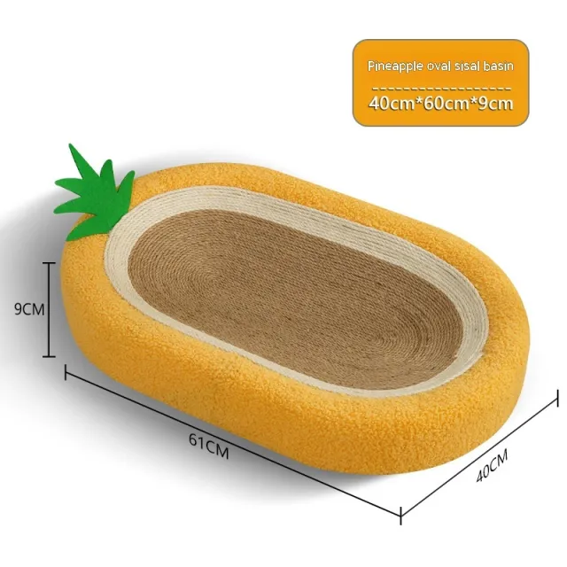 Cat Scratch Board Nest Sisal Wear resistant Non chip Round Grinding Claw Toy Yellow - Shop at LoveMi