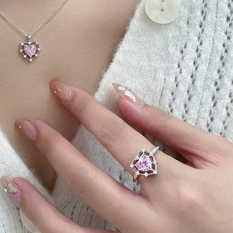 Niche High-grade Hollow-out Silver Ring Women