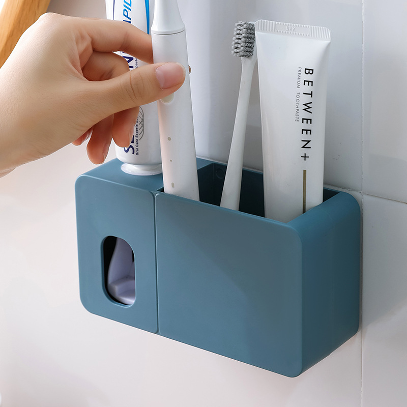 Toothbrush Rack Wall-mounted Punch-free Squeezing Machine