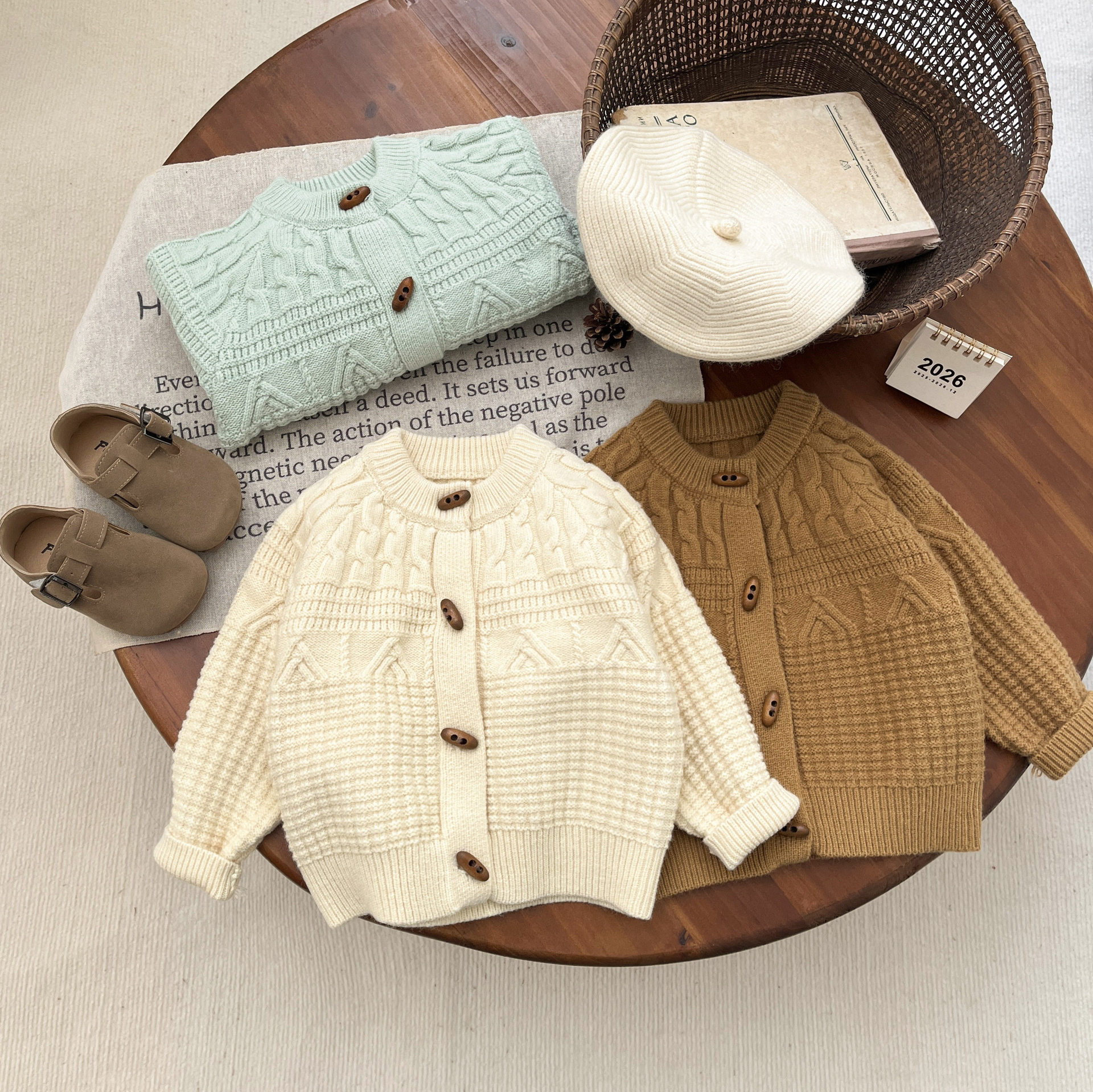 Childrens Fashion Knitted Cardigan Jacket