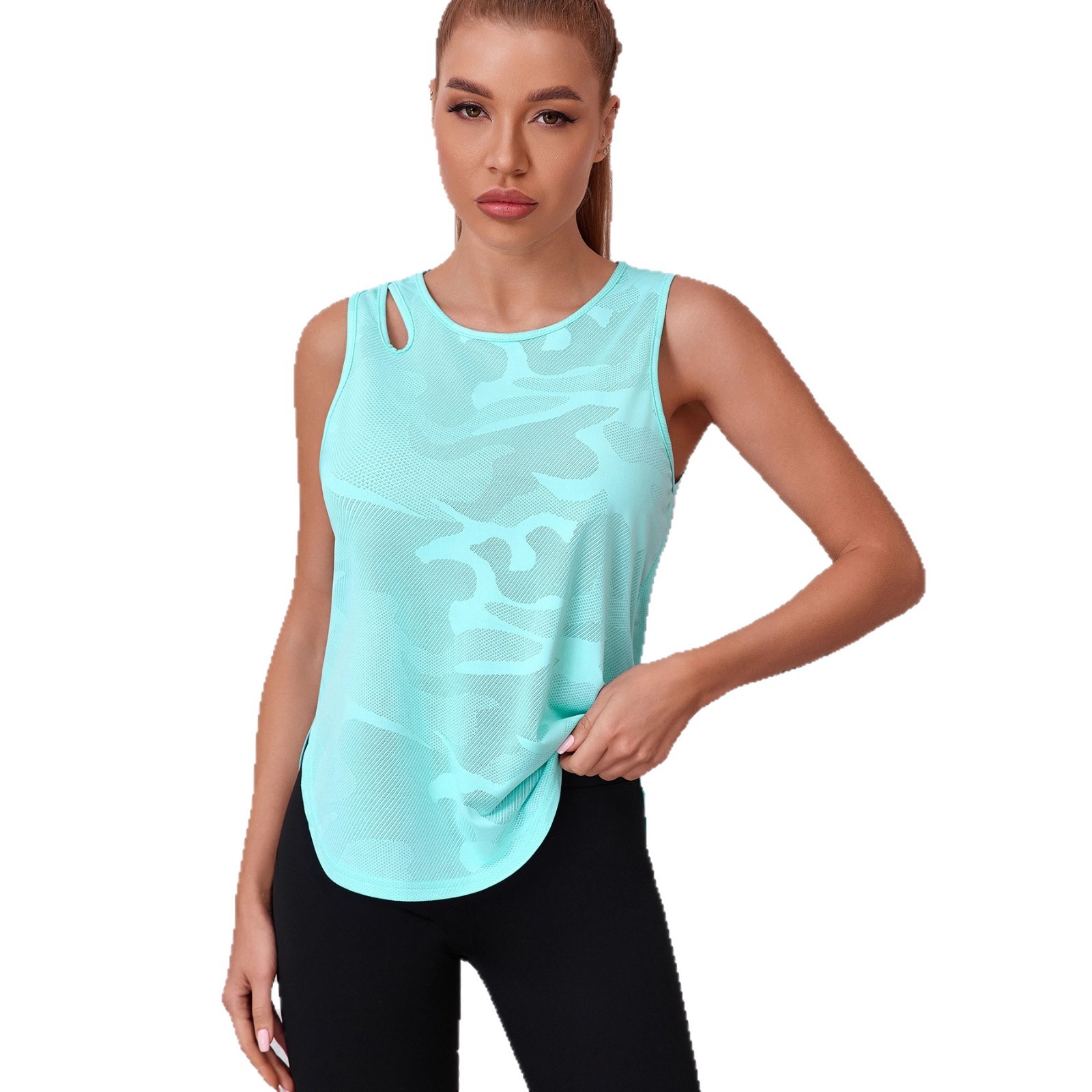Running Sports Blouse Quick-drying And Breathable Fitness Top