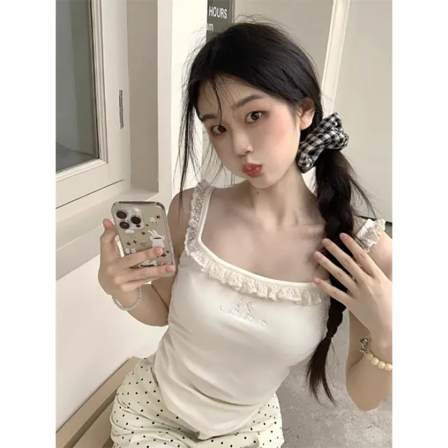 Slimming Cropped Modal Sleeveless Top White - Shop at LoveMi