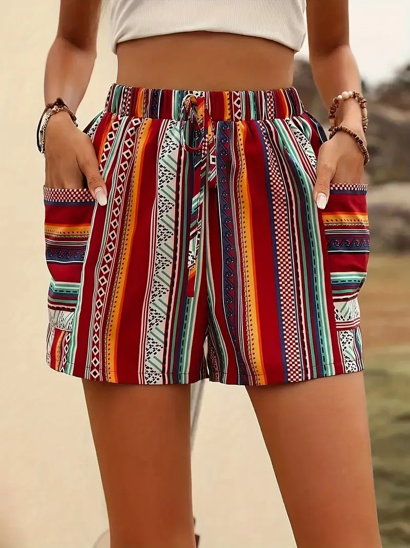 Holiday Fashion Casual Shorts For Women - Floral
