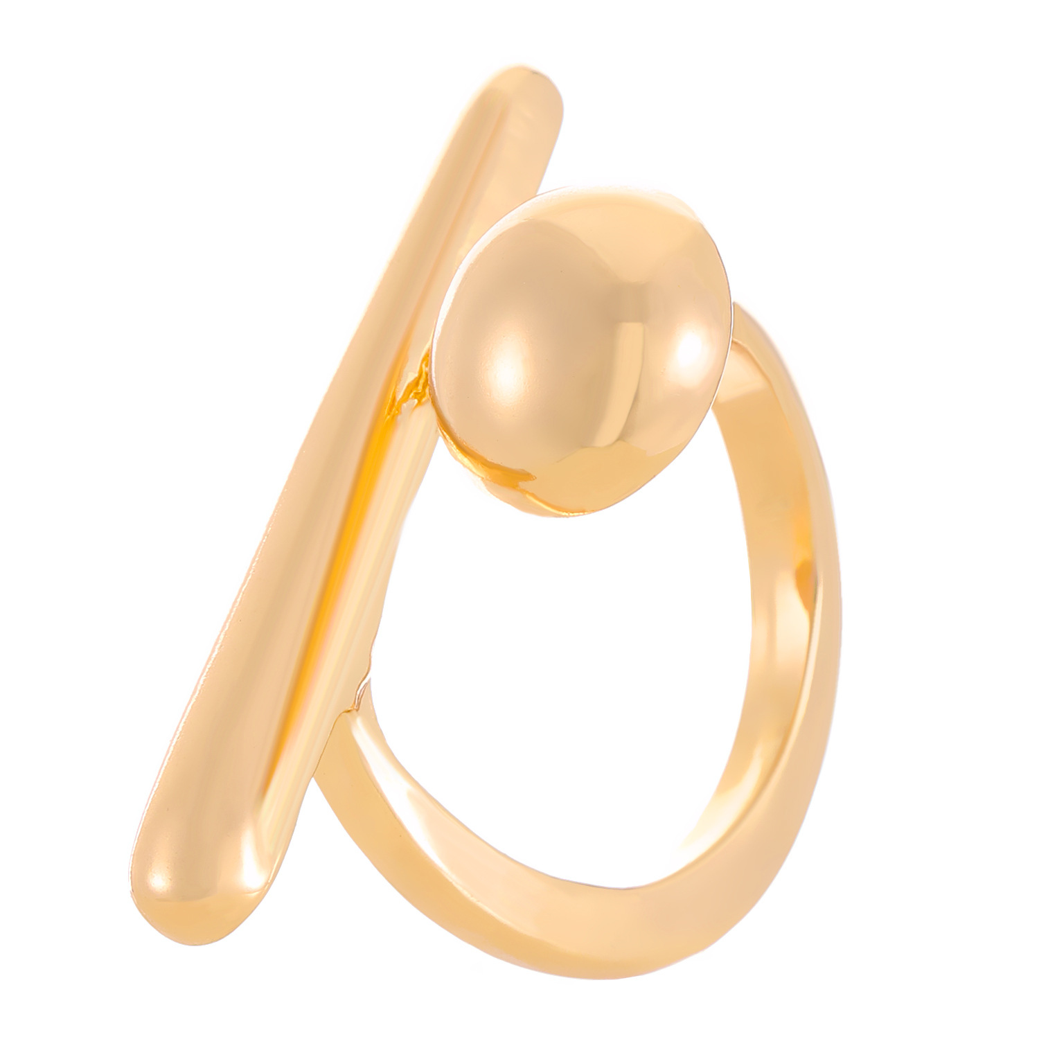 Sleek Minimalist Geometric Ring For Womenlight Luxury With A Premium Sophisticated Vibe