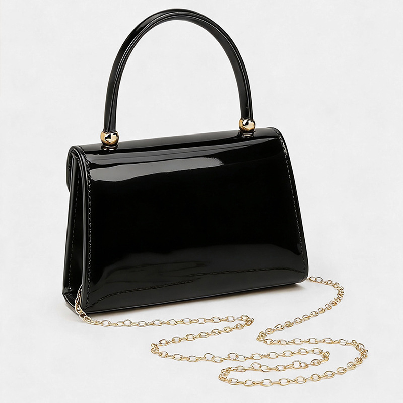 Glossy Chain Strap Clutch, picture 4 of 4