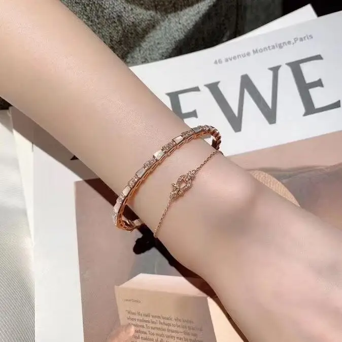 Bracelet Thick Plated Diamond Full Hand Jewelry Women