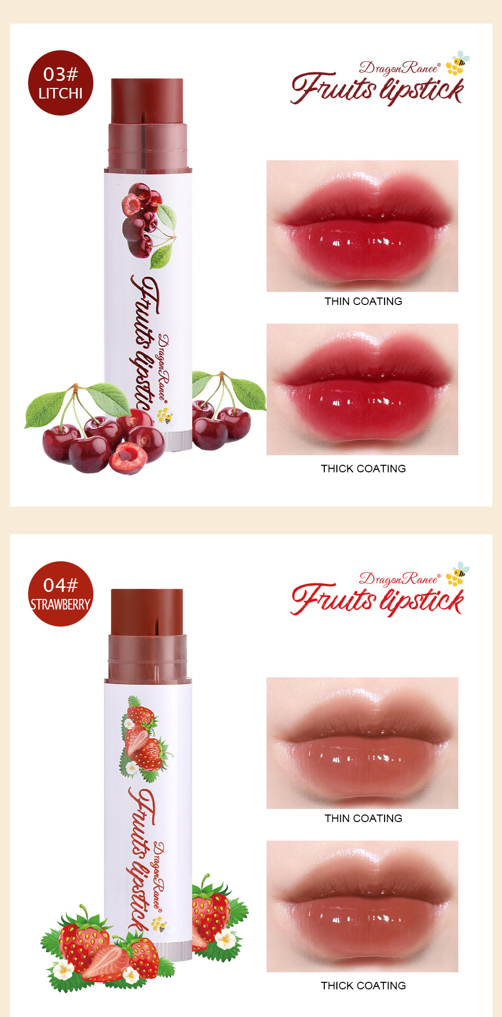 Title 6, Dudu Lip Batom Frutado Hidratante Lip Glaze, lá...