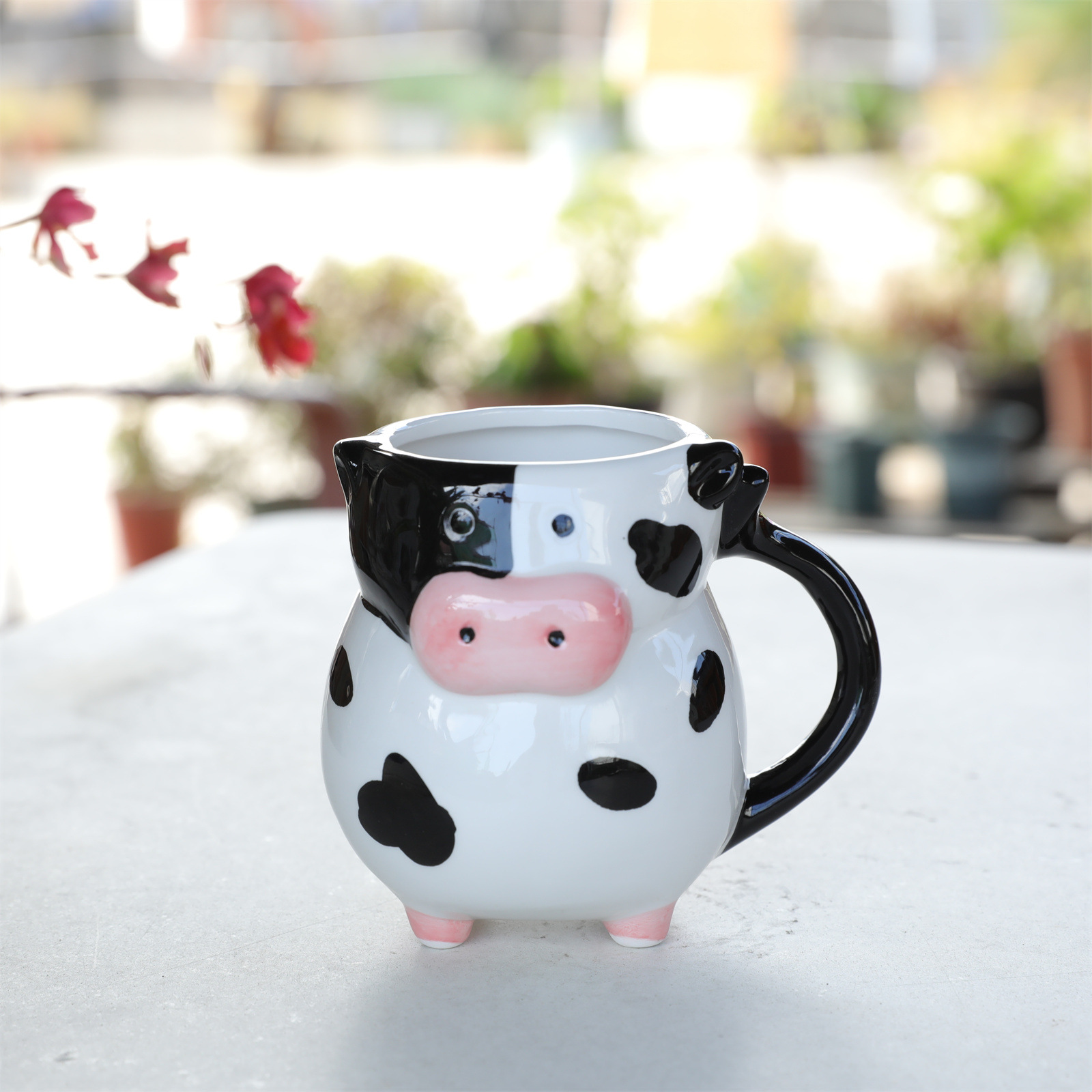 Cow Oz Ceramic Cup Novelty Cow Shape 3d Coffee Cup