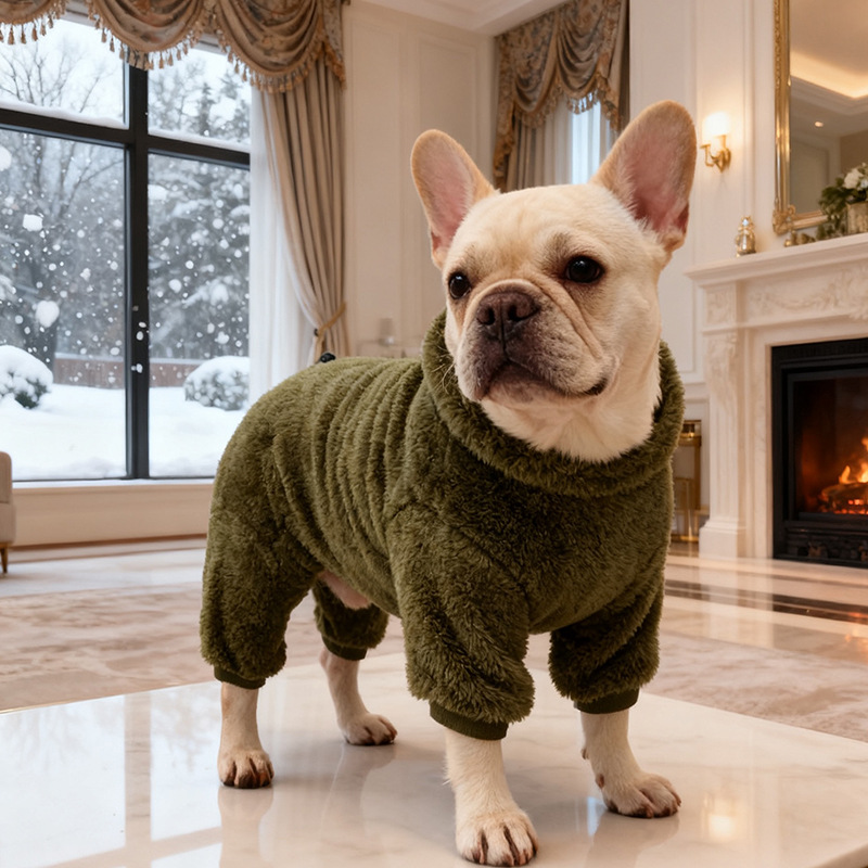 Four-legged Pet Cotton High-neck Warm Pullover