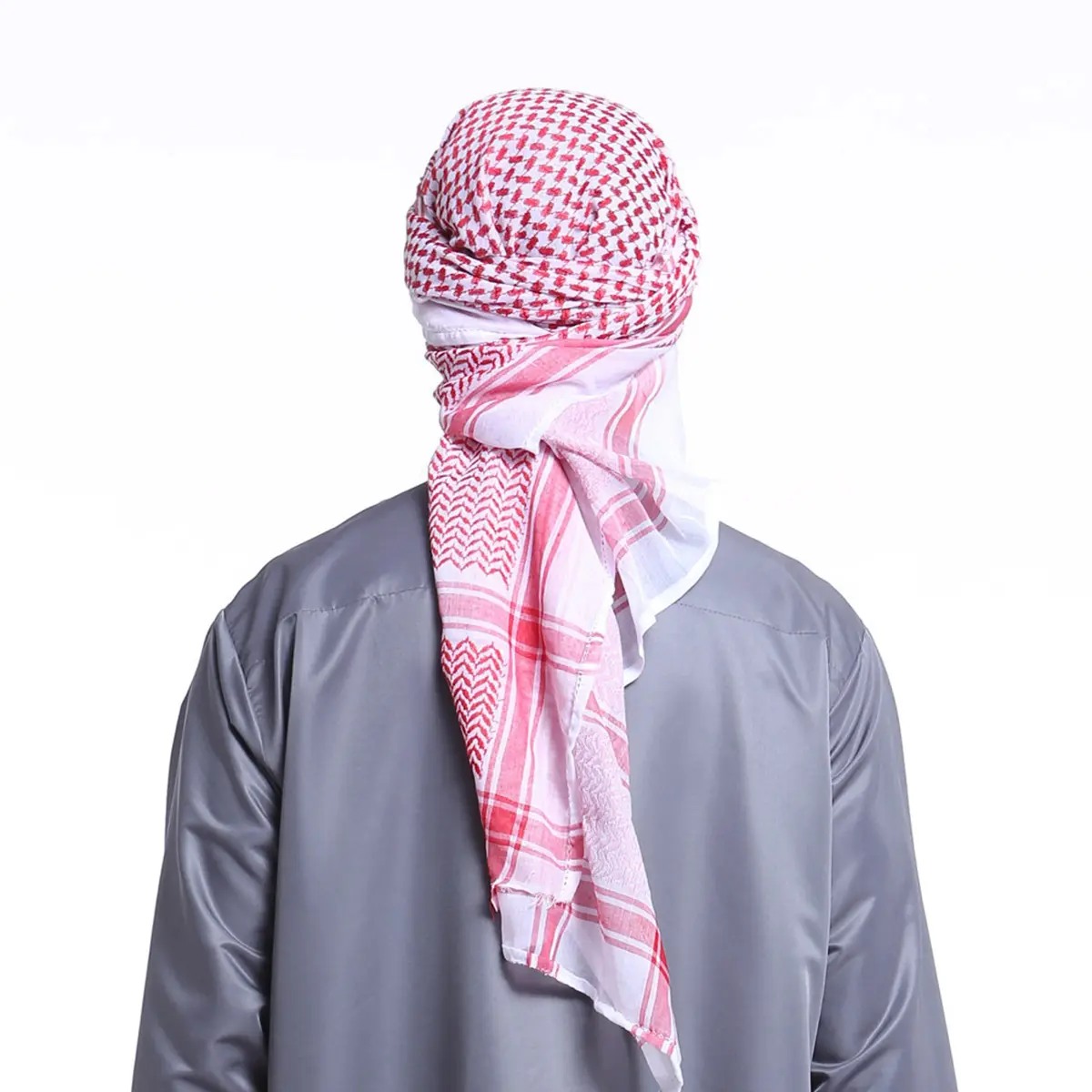 Men's Scarf Jacquard Wave Pattern Large Size